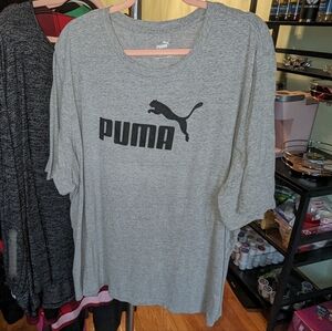 Puma 4xlt gray logo tshirt